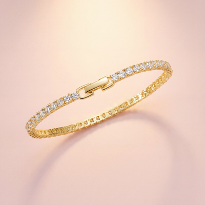 Tennis Armband Gold - Zirkonia