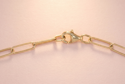 Paperclip Kette Gold - 925 Silber vergoldet