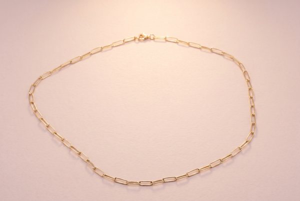 Paperclip Chain Gold - Gold-plated 925 Sterling Silver