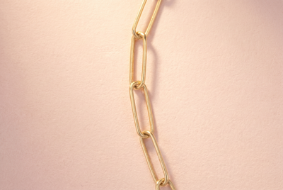 Paperclip Kette Gold - 925 Silber vergoldet